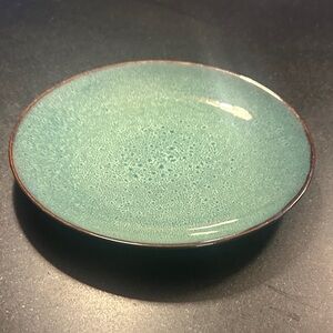 Threshold Belmont Green Stoneware Plate